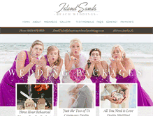 Tablet Screenshot of islandsandsbeachweddings.com